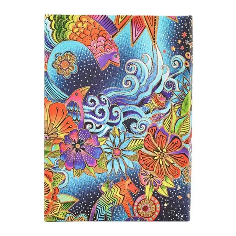Paperblanks határidőnapló 18 hó (2025.júl-2026.dec.heti) Midi, horizontal, Celestial Magic