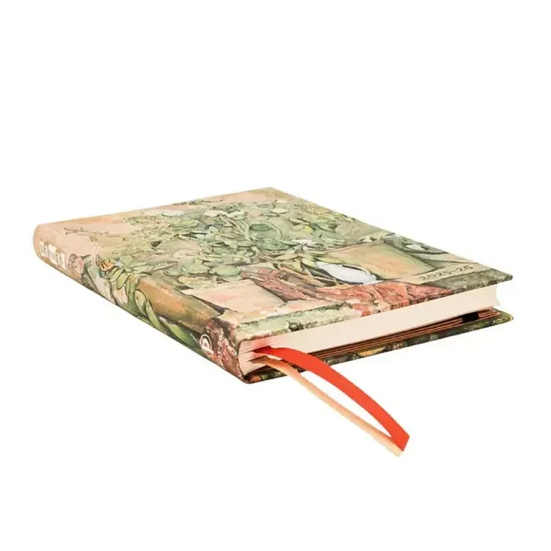 Paperblanks határidőnapló 18 hó (2025.júl-2026.dec.heti) Midi, horizontal, Cezannes Terracotta Pots