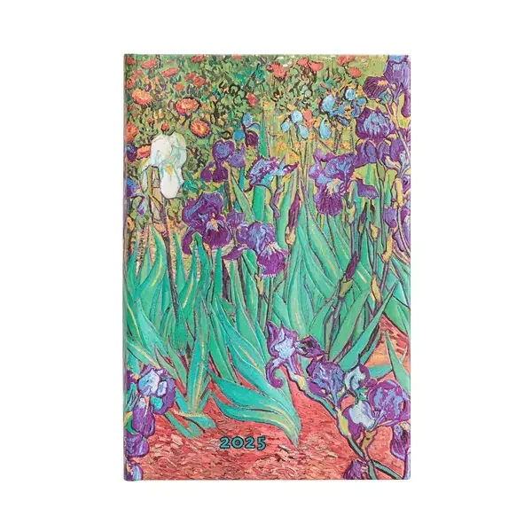 Paperblanks határidőnapló 2025, Van Goghs Irises, Mini, Verso