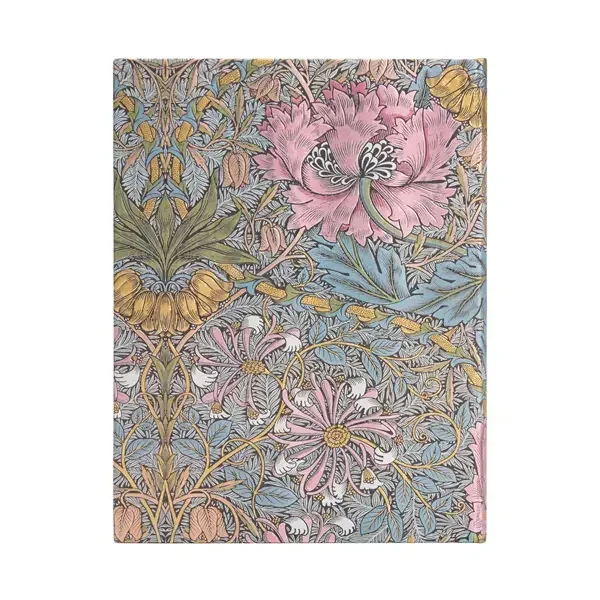 Paperblanks határidőnapló 2025, Morris Pink Honeysuckle, Ultra, Horizontal