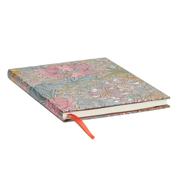 Paperblanks határidőnapló 2025, Morris Pink Honeysuckle, Ultra, Horizontal