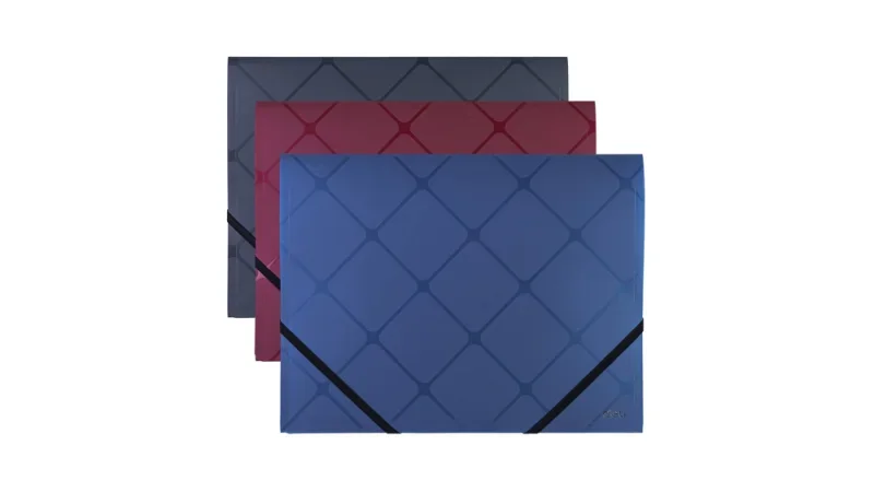 DELI Cube gumis mappa A4 3 színben