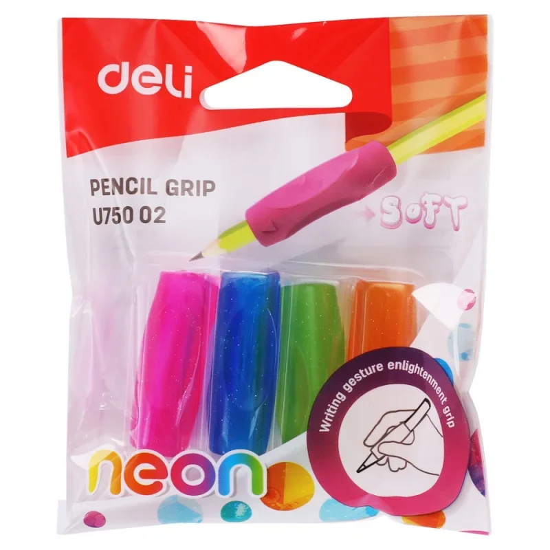 DELI Ceruzafogó 4 db-os Neon szín