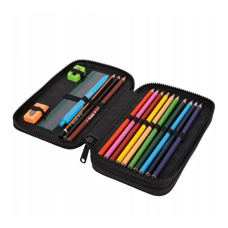 CoolPack DAISY BLACK Kétemeletes töltött tolltartó Jumper 2