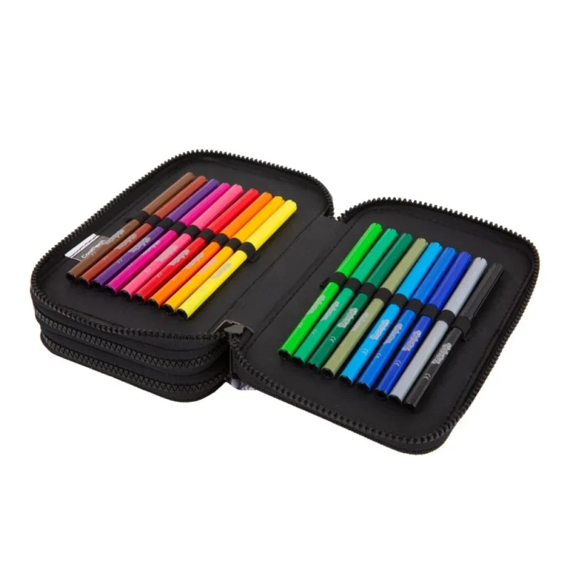 CoolPack DAISY BLACK Háromemeletes töltött tolltartó Jumper 3