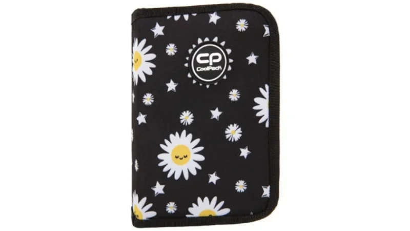 CoolPack DAISY BLACK Kétklapnis üres tolltartó Clipper