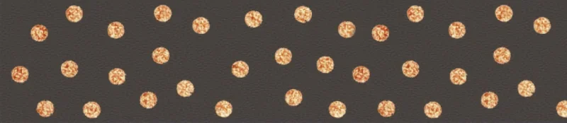 Folia mintás ragasztószalag (5m x 15mm) taupe, réz pöttyös, Washi Tape