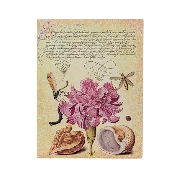 Paperblanks butikkönyv, Softcover Flexis, Ultra, vonalas Pink Carnation