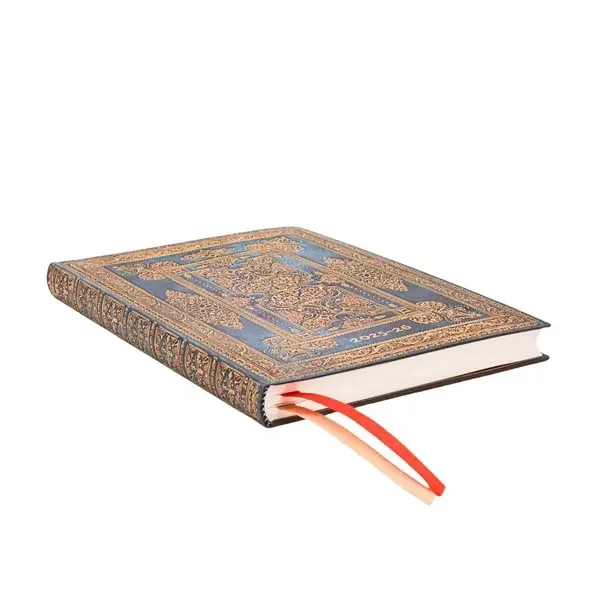 Paperblanks határidőnapló 18 hó (2025.júl-2026.dec.heti) Midi, horizontal, Flexis, Blue Luxe