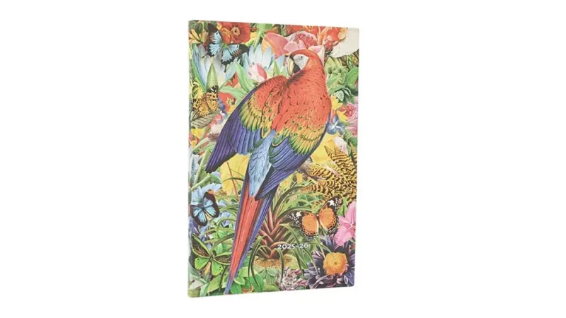Paperblanks határidőnapló 18 hó (2025.júl-2026.dec.heti) Maxi, vertical, Flexis, Tropical Garden