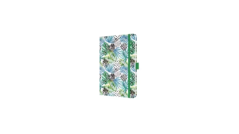 Sigel Jolie határidőnapló, 2026, 13,5x20,3 cm, heti, Green Jungle Fever