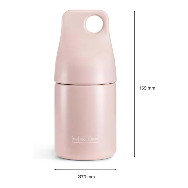Miquelrius fémkulacs, 200ml, rózsaszín