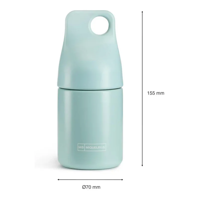 Miquelrius fémkulacs, 200ml, világoszöld