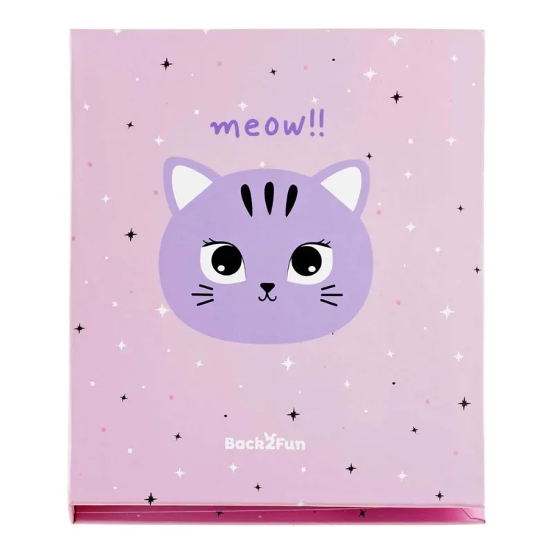 Miquelrius jegyzettömb és jelölőcímke szett, állatmintás, Meow