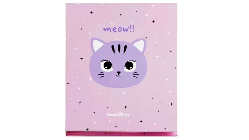 Miquelrius jegyzettömb és jelölőcímke szett, állatmintás, Meow