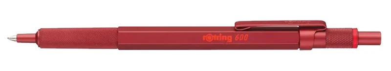 Rotring 600 Golyóstoll, 1,0 mm, nyomógombos, bordó (web)