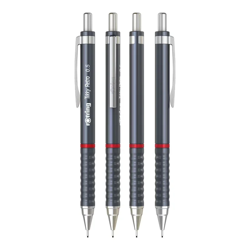 Rotring Tikky Retro Nyomósirón, 0,5 mm, Szürke