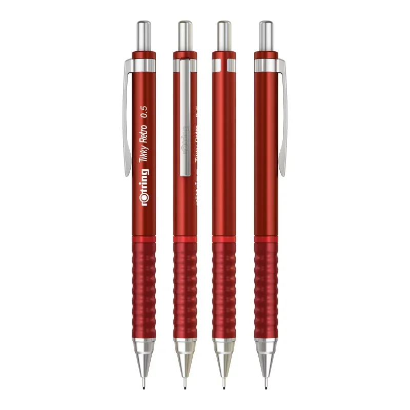 Rotring Tikky Retro Nyomósirón, 0,5 mm, Piros