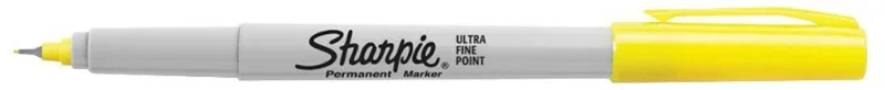 Sharpie Permanent marker, Ultra Fine Sárga