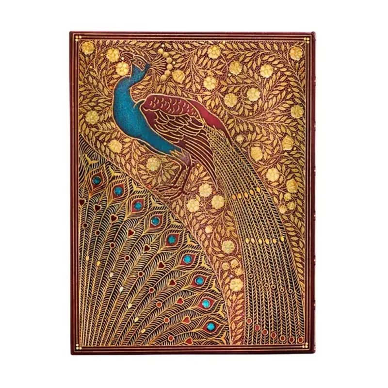 Paperblanks Butikkönyv, ultra, vonalas, Hafizs Peacocks