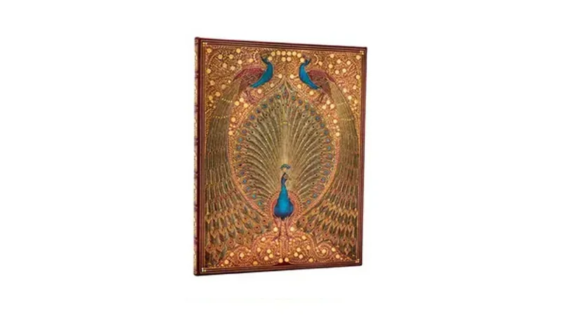 Paperblanks Butikkönyv, midi, vonalas, Hafizs Peacocks