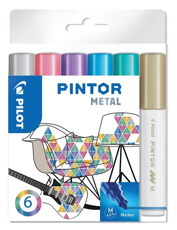 Pintor 6 db-os szett metál színek (GD, ML, MP, MG, MV, SI)