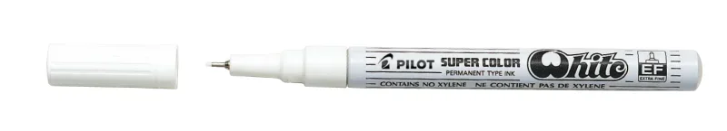 Pilot Super Color fémtestű marker EF fehér