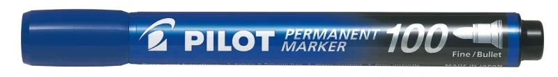 Pilot Permanent marker 100 gömbölyű hegyű kék