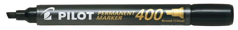 Pilot Permanent marker 400 vágott hegyű fekete