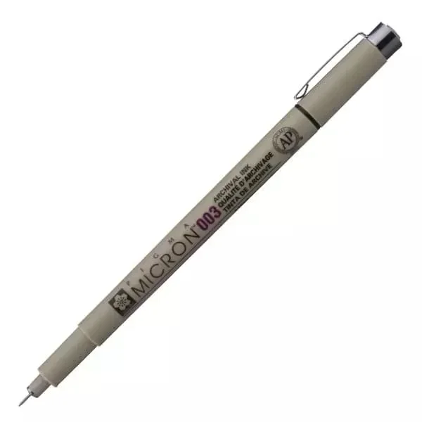 Art-Export Sakura Rajztoll, Pigma Micron 003 (0,15 mm), black